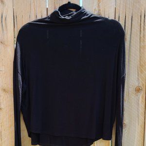 Babaton - Long sleeve, mock neck, draped top